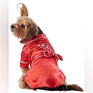 Top Paw Red Satin Dog Outfit